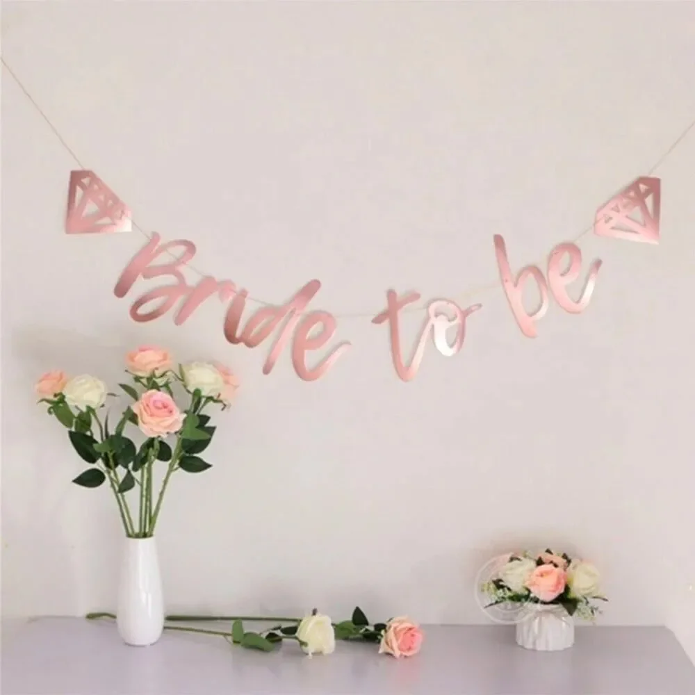 Lot of Bachelorette Bridal Party Decorations Sash Photo Prop Set Banner Balloons